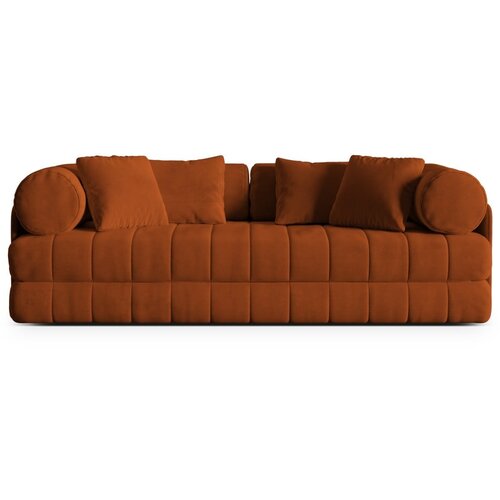Cosmopolitan Design Baršunasti sklopiva sofa boja terakote 206 cm Kemi – Cijene