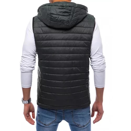 DStreet Gray men's quilted vest TX4033
