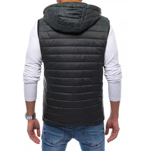 DStreet Gray men's quilted vest TX4033