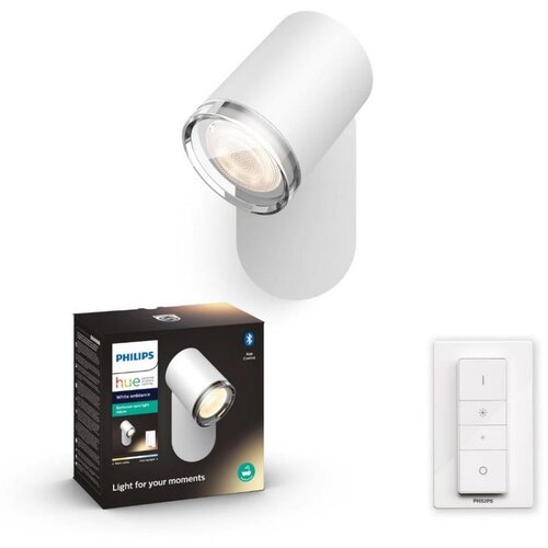 Philips LED prigu&scaron;iva kupatilska svetiljka Hue ADORE 1xGU10/5W/230V IP44 + daljinski upravljač Cene