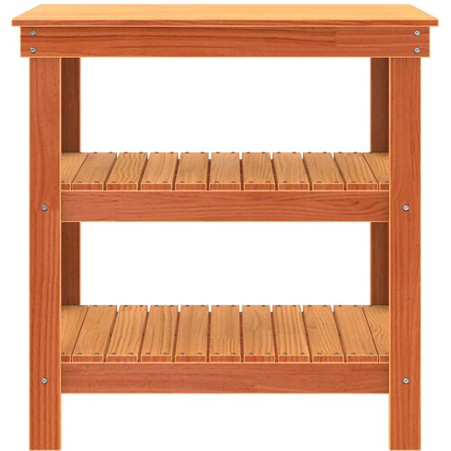  Radni stol Vosak smeđa 78,5 x 50 x 80 cm Čvrsto borovo drvo Slike