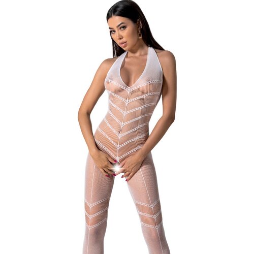 Passion BS100 BODYSTOCK WHITE ENA VELIKOST BLANCO TALLA 1, (21403204) Cene