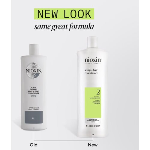Nioxin System 2 Scalp + Hair Conditioner balzam proti redčenju las 1000 ml Slike