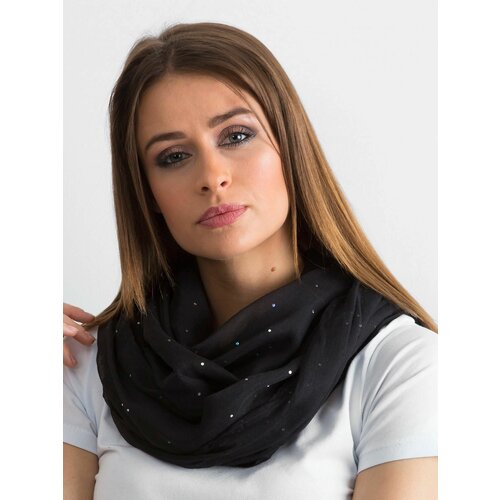 Fashion Hunters Black scarf with rhinestones Slike