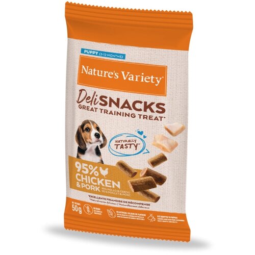 Nature’s Variety Nature's Variety Puppy Dog DeliSnacks trening posladek, pi&scaron;čanec - 50 g Cene