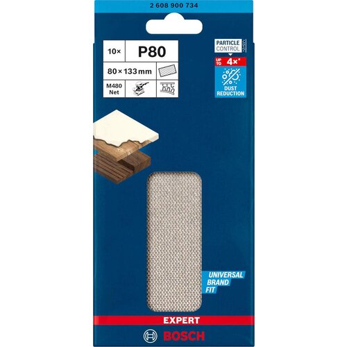 Bosch EXPERT brusni list M480 80 x 133mm granulacija 80; pakovanje od 10 komada - 2608900734 Slike