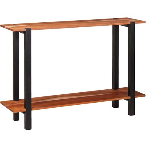  Konzolna stolica s policom Smeđa i crna 110 x 30 x 75 cm Slike