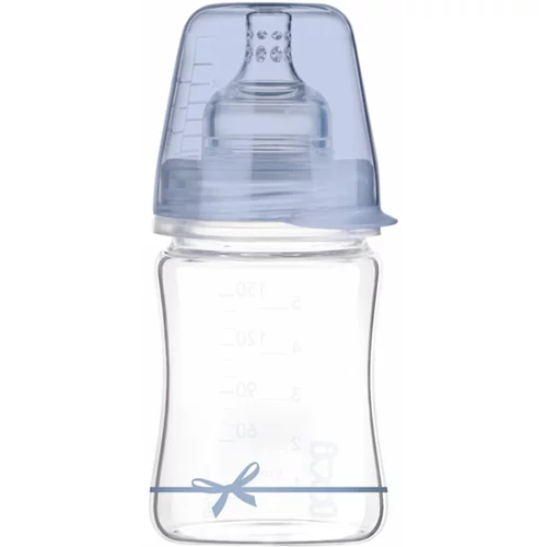 Lovi Baby Shower Boy bočica za bebe Glass 150 ml