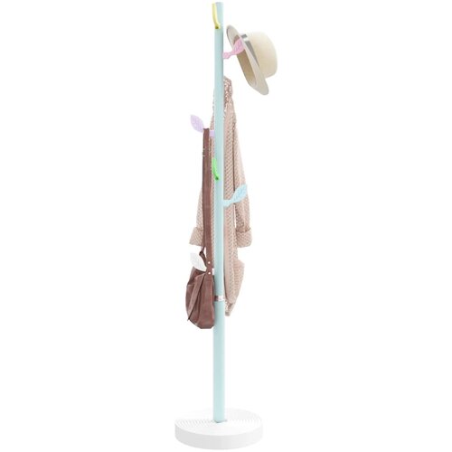vidaXL Stalak za kapute plavi 172 cm od željeza obloženog prahom Cijene
