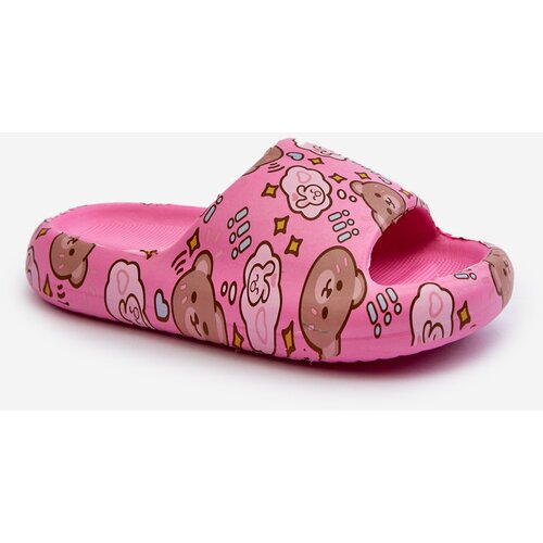 Boto FK1 Children's Lightweight Slippers with Bears Fuchsia Evitrapa Cene