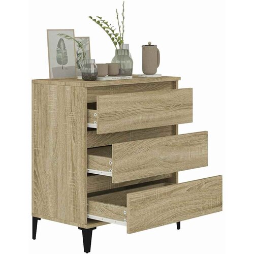  Komoda boja hrasta sonome 60 x 35 x 70 cm od konstruiranog drva Slike