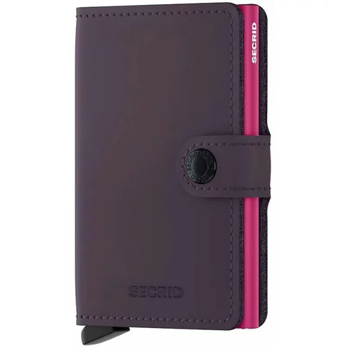 Secrid Kožni novčanik Miniwallet Matte Dark Purple-Fuchsia boja: ljubičasta