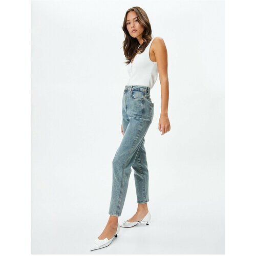 Koton High Waist Jeans Slim Fit Low Stretch Pocket Cotton - Eve Slim Jean Slike