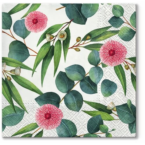 Salvete za dekupaž leaves of eucalyptus - 1 komad Slike