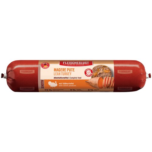  Ekonomično pakiranje Fleischeslust Sensitive 12 x 800 g - Nemasna puretina s batatom Cene