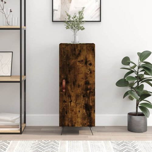 vidaXL Komoda boja dimljenog hrasta 34 5x34x90 cm konstruirano drvo Cijene
