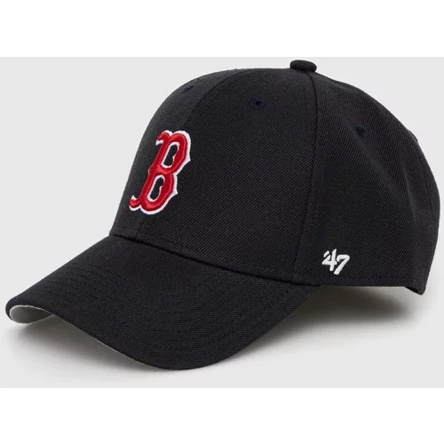 47 Brand Dječja kapa sa šiltom MLB Boston Red Sox boja: tamno plava, s aplikacijom, BMVP02WBV