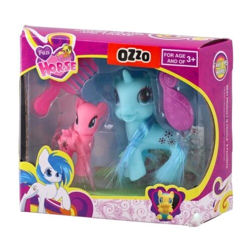 Ozzo Fun horse, set figura, dva ponija, 17cm Cene