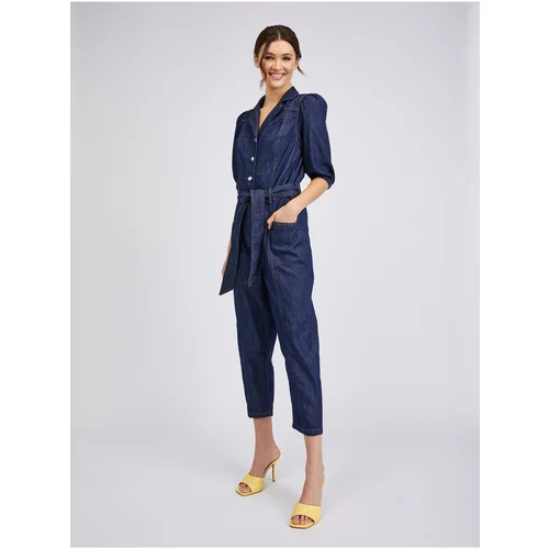 Orsay dark blue womens denim overall - women