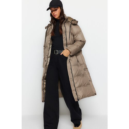 Trendyol Winter Jacket - Brown - Puffer Slike