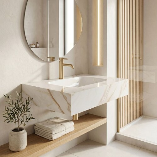 Rea Stenski umivalnik Aresa Grey Gold 70 Cene