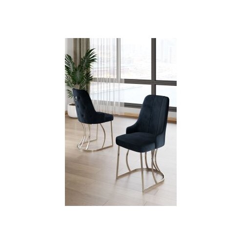 Hanah home set stolica (4 dela) puva anthracite chrome Cene