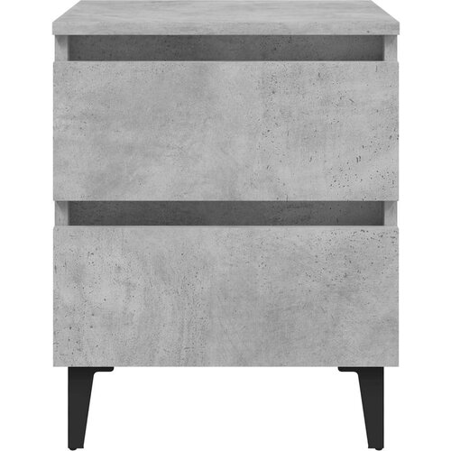  Noćni ormarići 2 kom siva boja betona 40x35x50 cm od iverice Slike