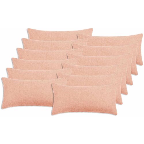  Presvlaka za jastuk 12 pcs HEERLEN Ružičasta 40 x 80 cm Bouclé Cene