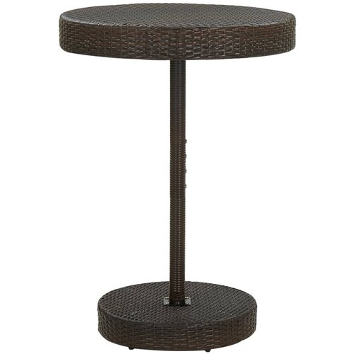 VidaXL Vrtni stol smeđi 75,5 x 106 cm od poliratana Slike