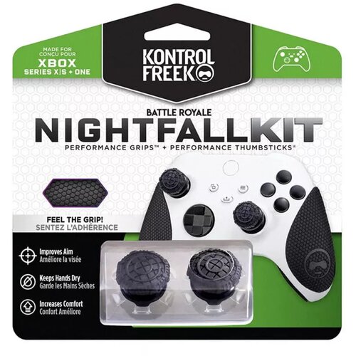 KontrolFreek Nightfall Kit - Battle Royale - Perf. Grips & Thumbsticks XBOX S and X Cene