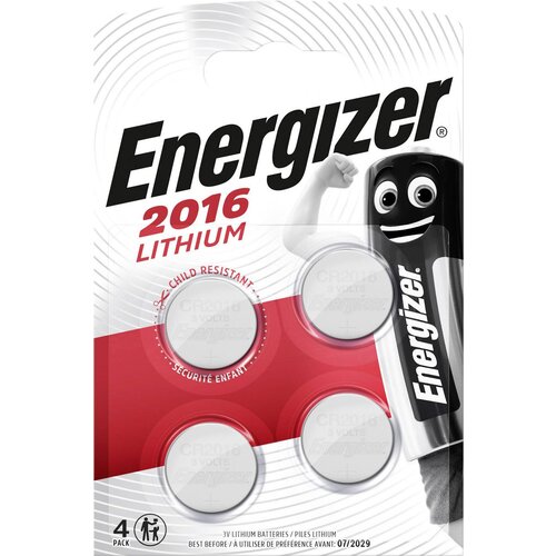 Energizer Gumbna baterija CR 2016 Lithium CR2016 90 mAh 3 V 4 kosov, (20430348) Cene