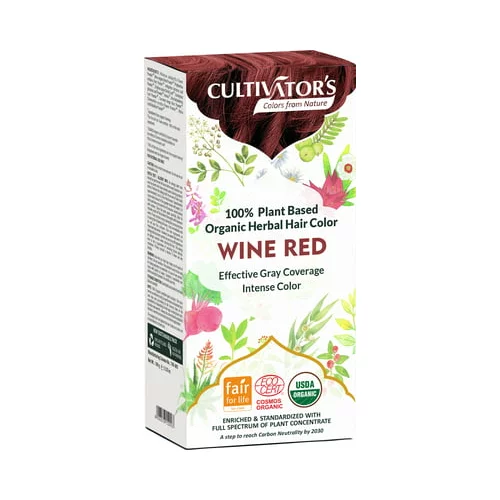 CULTIVATOR'S Organic Herbal Hair Color Wine Red