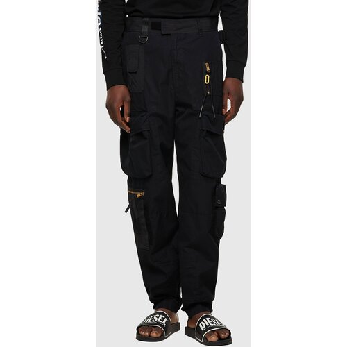 Diesel Trousers - PGAGE TROUSERS black Cene