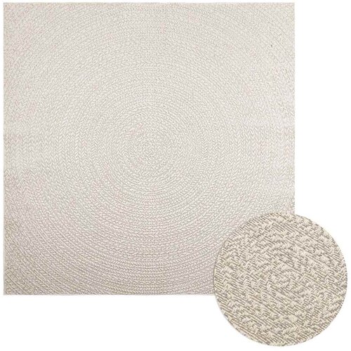  Tepih ZIZUR 200 x 200 cm s izgledom jute unutarnji i vanjski Cijene