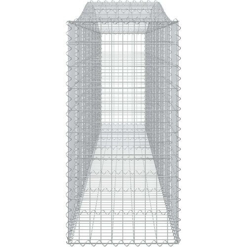 Lučne gabionske košare 2 kom 400x50x100/120cm pocinčano željezo Cijene