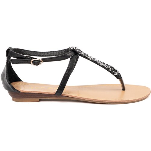 Shelvt Flat sandals black in flip-flop style Cijene