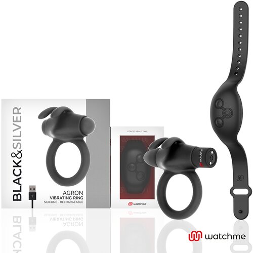 Black&amp;amp;Silver črna&amp;amp;srebrna- agron watchme obroč za daljinsko upravljanje, (21263549) Slike