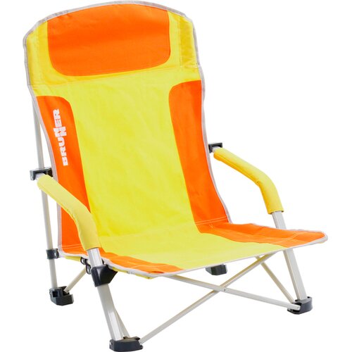 Brunner zložliv stol za na plažo bula, oranžno rumen 0404148N.C85 Slike