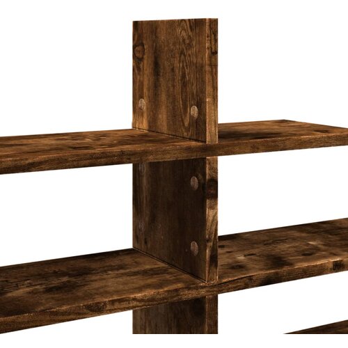  Zidna polica boja hrasta 124,5x18x60,5 cm konstruirano drvo Slike