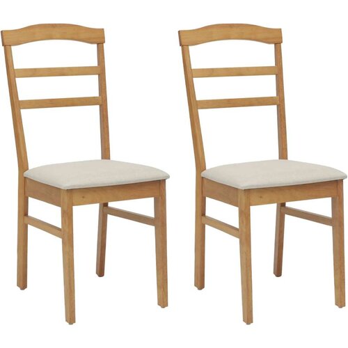  Stolac za blagovanje 2 pcs Prirodna i svijetla Slike
