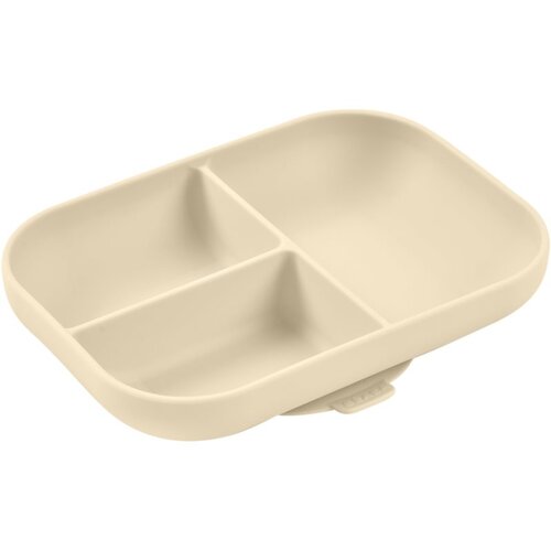 Beaba Divided Silicone Plate tanjur s pregradama s vakuumskim držačem Clay 1 kom Slike
