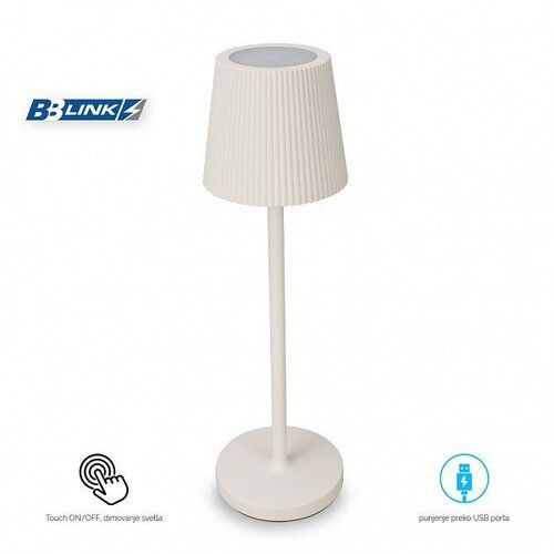 Bb Link STONA LAMPA LED PUNJIVA 3W WW TOPLO BELA DIMABILNA KREM IP44 Cene