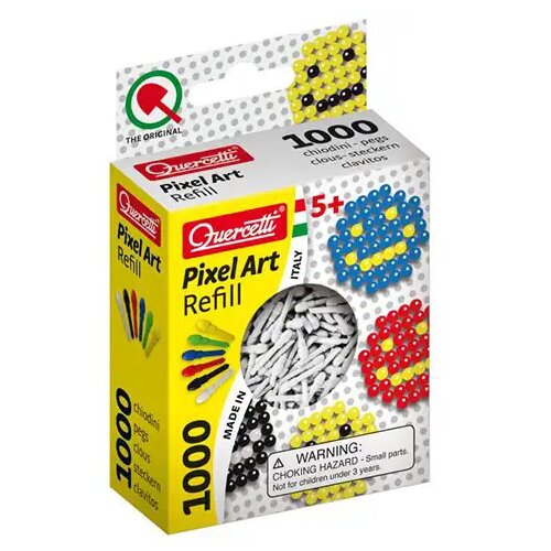 Quercetti Pixel Art bijeli čavlići 4mm 1000kom Cijene