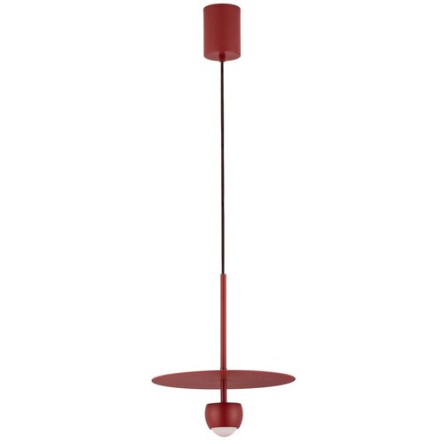Nova Luce Rdeča aluminijasta LED viseča svetilka &oslash; 30 cm Edem &ndash; Cene