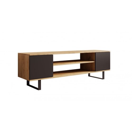 ADRK TV omarica Lofter v hrastovem videzu 155 cm - HRAST CRAFT-RNA Slike