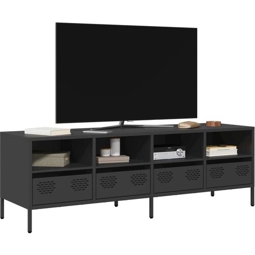 TV ormarić crni 135x39x43 5 cm hladno valjani čelik Cijene