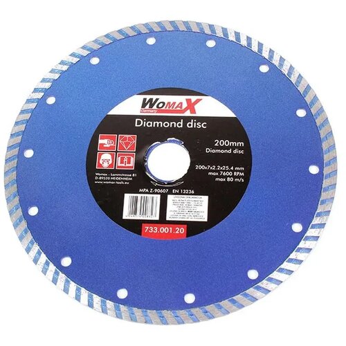 Womax Dijamantska rezna ploča TURBO 250x25.4 Cene