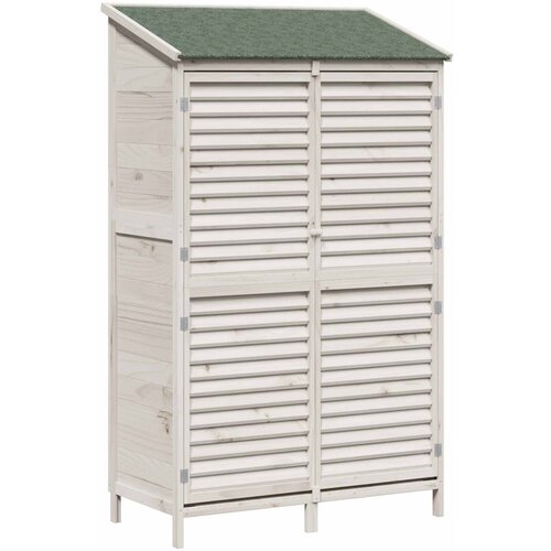  Vrtna &amp;Scaron;upa Bijela 106 x 56 x 176,5 cm Čvrsto drvo jele Slike
