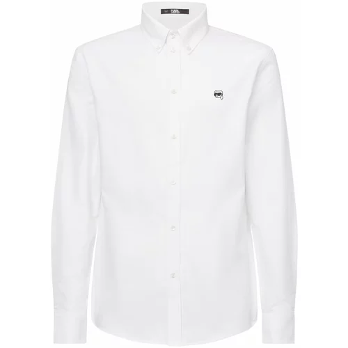 Karl Lagerfeld Košulja 'Ikonik 2.0' crna / bijela