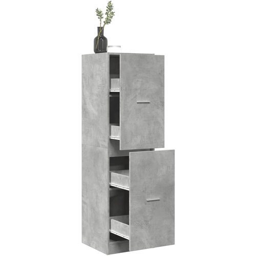 vidaXL Lekarniška omara betonsko siva 40x41x144,5 cm inženirski les Cene